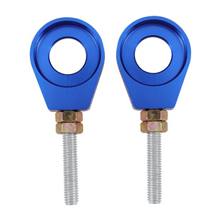 Off-Road Motorcycle Modification 15mm Rear 0kg Chain Tensioner Adjuster Blue