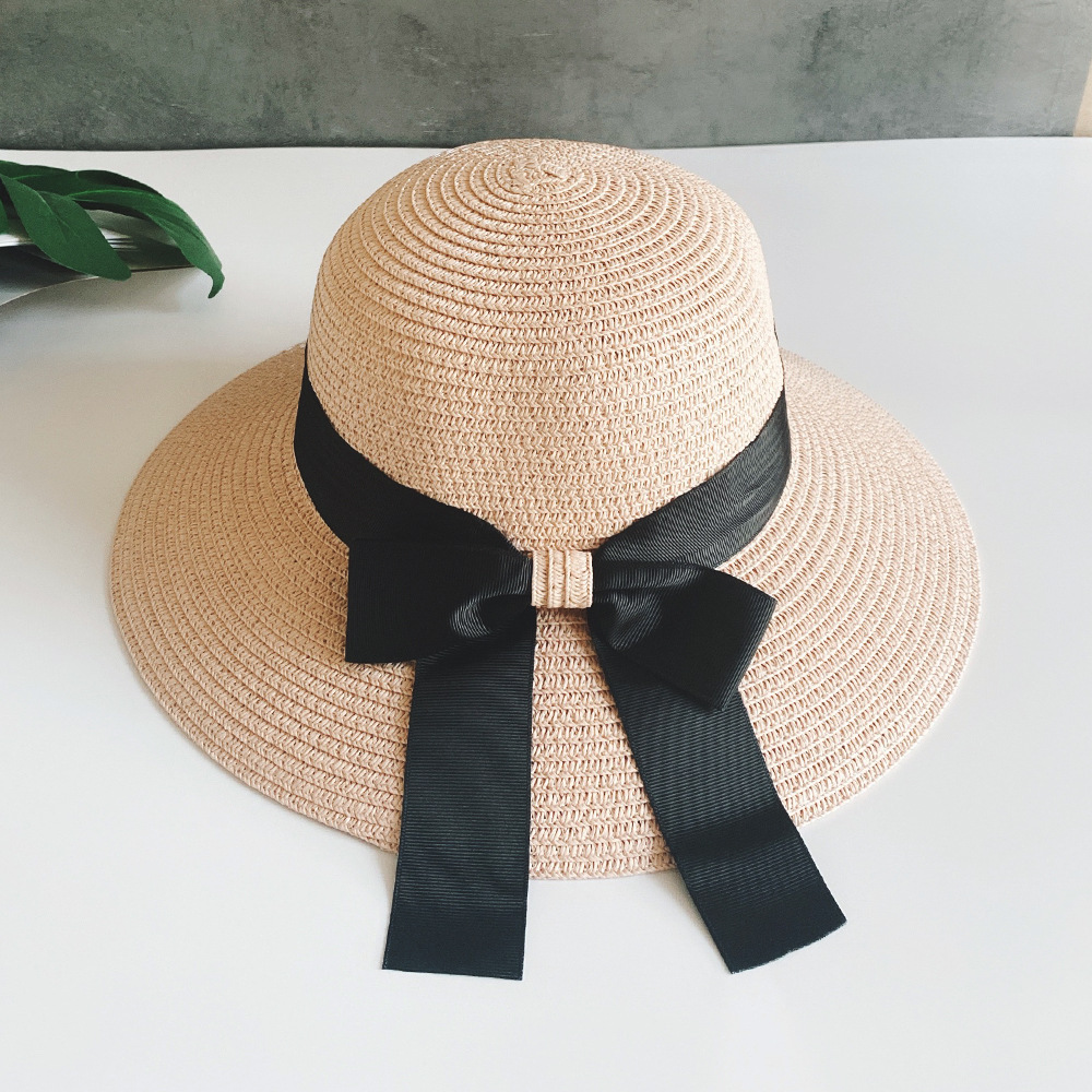 Handmade Straw Hat Women Outdoor Seaside Beach Sun Protection Sun Hat display picture 6