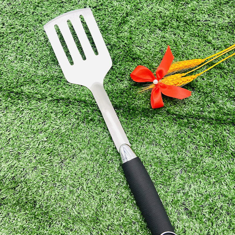 不锈钢橡塑柄烤具3件套烧烤工具套装BBQ户外烧烤工具烤铲烤夹烤叉|undefined