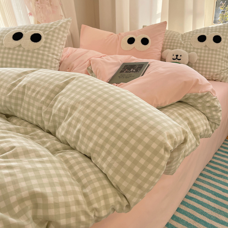 Yunsoft agua lavada algodón-grande ojo verde polvo de polvo