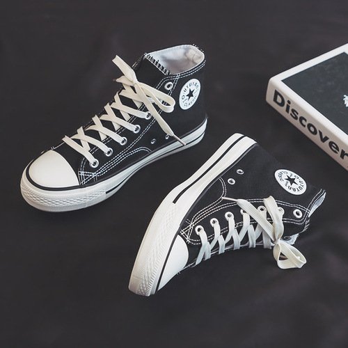 Vulcanized shoes classic canvas shoes 1970s replica high-top couple casual shoes Korean version versatile student sneakers for men