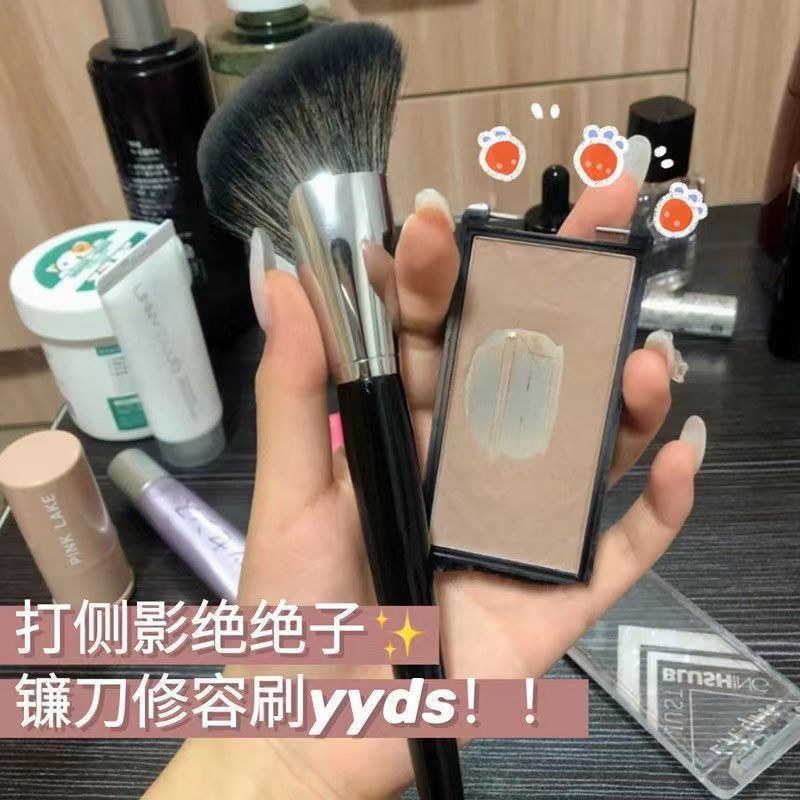Cepillo de contorno de guisa cepillo de contorno de ángulo oblicuo cepillo en forma de V blush polvo de sombra cepillo de maquillaje de Cangzhou cepillo de perfil suave