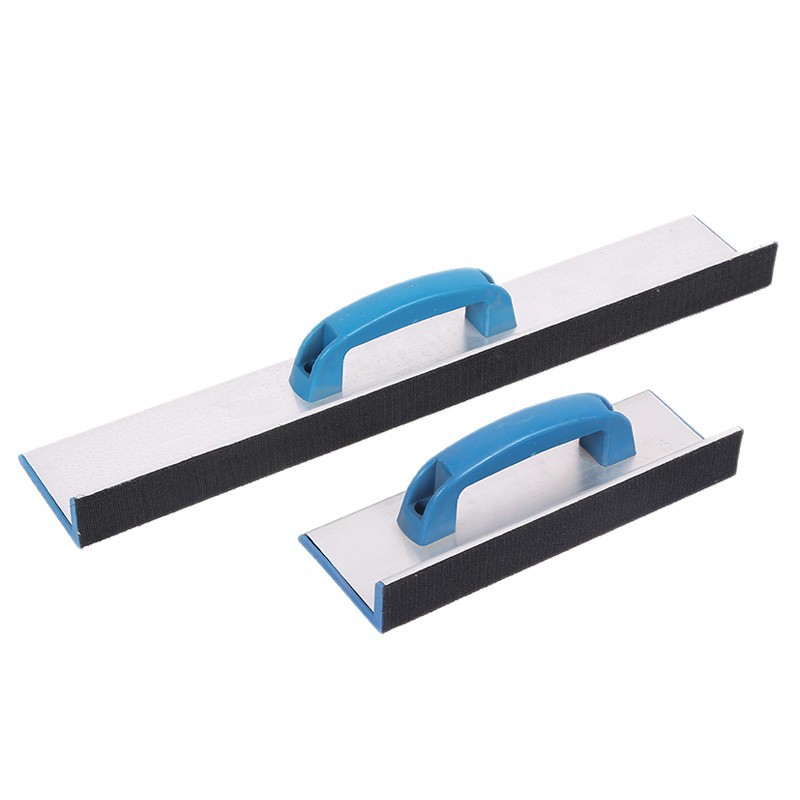 Fuente de la fábrica de aleación de aluminio Marco de arena cepillo autoadhesivo Marco de arena flocado espalda terciopelo esquina interna herramienta de pulido de pared