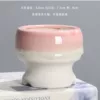 [火锅粉色底流釉白]