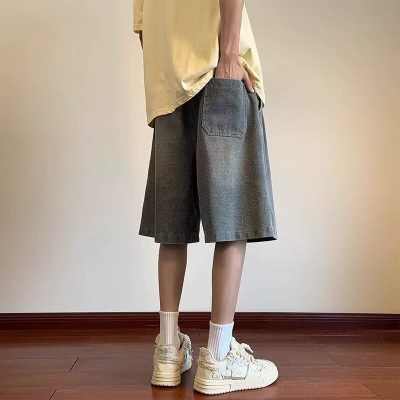 Юбка деним oversize «звёздное небо», американский стиль, летний вариант, размеры S–3XL