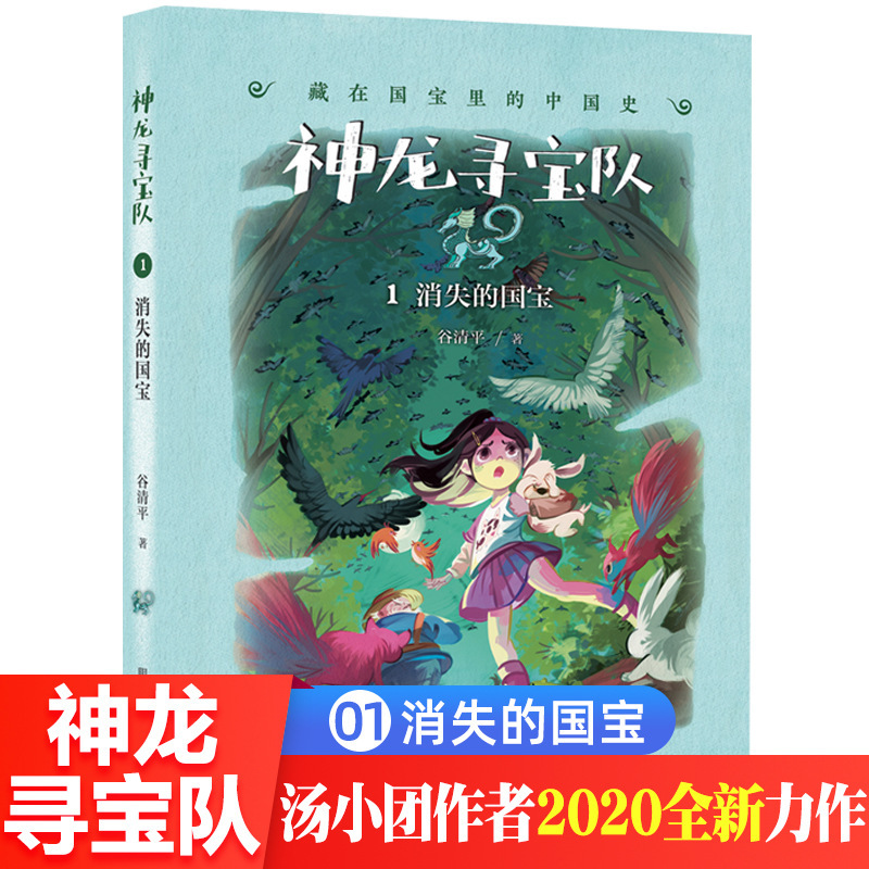 Dragon treasure hunting team 1 disappeared roaming Chinese history hidden in the story book of grade 4, 5 and 6 children's books C