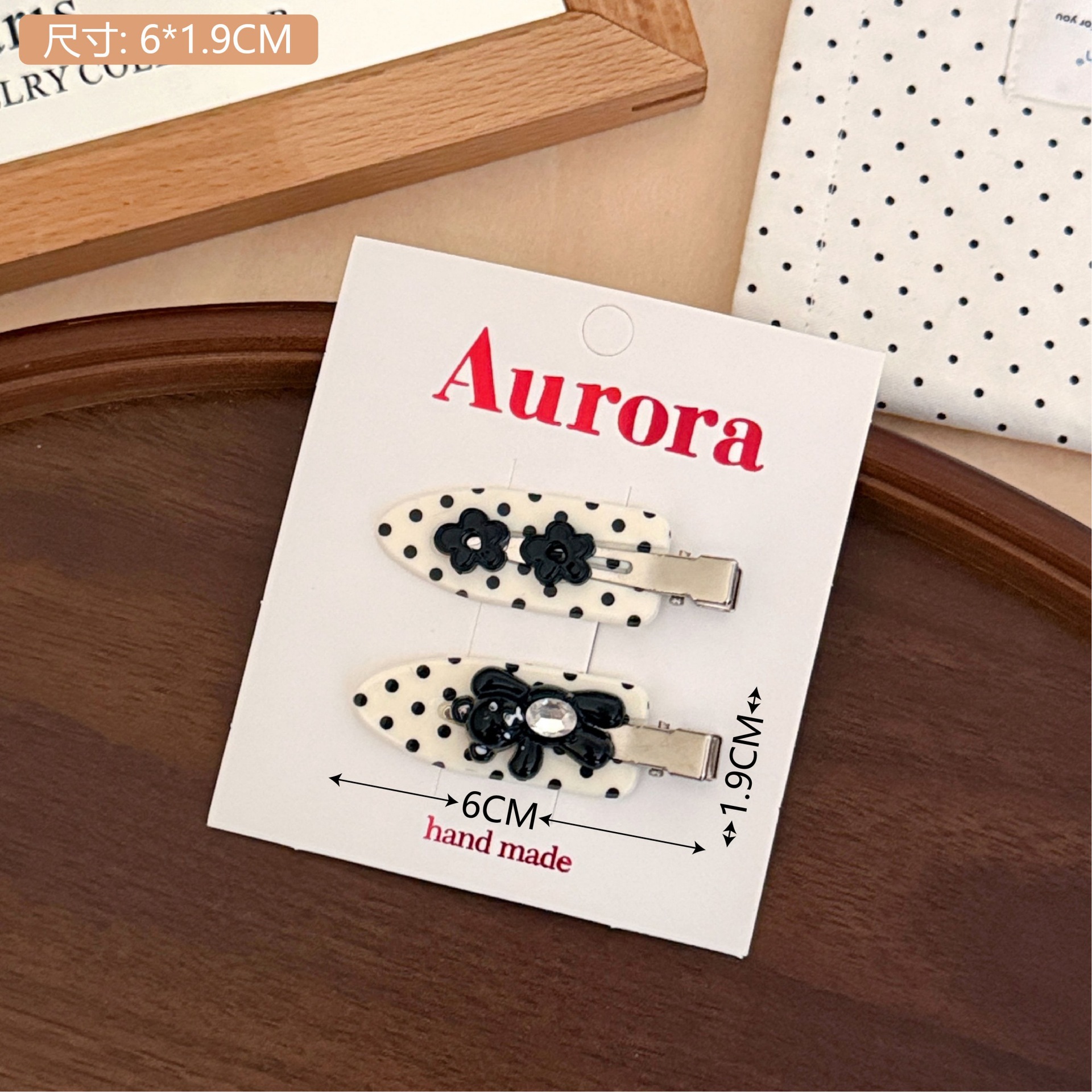 Pinza de Cabello de Acrílico para Maquillaje y Flequillo