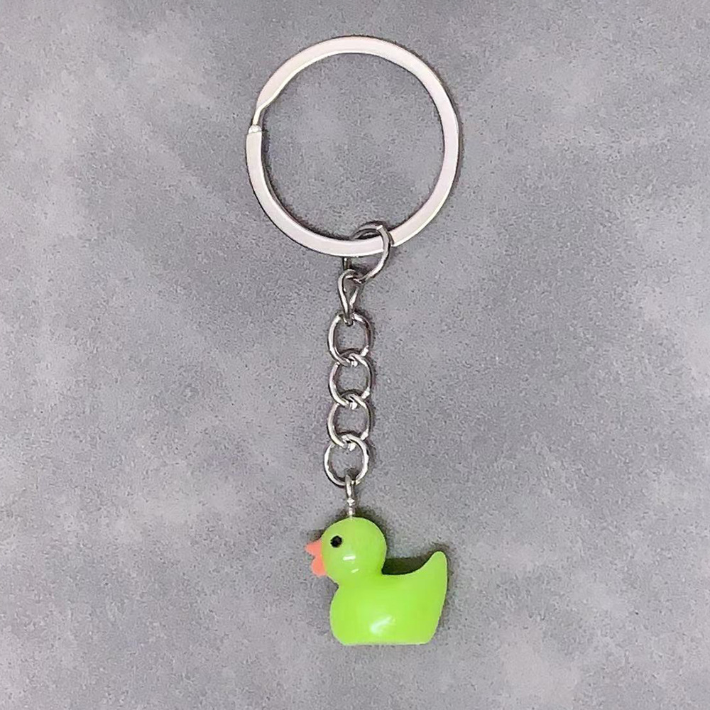 Cute Duck Resin Unisex Bag Pendant Keychain display picture 6