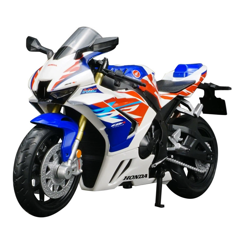 彩珀 31728 模拟版 CBR1000RR-R 摩托车模型 火焰刀片摩托车静态摆件 玩具 男孩