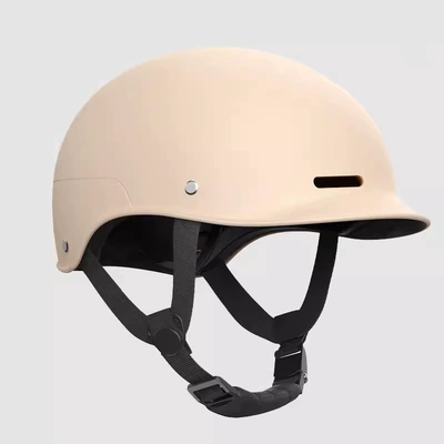 Motosiklet kaskı (dəbilqə) — All-Season Safety Helmet Threec - new-national-standard-certification-mirrorless-model-mocha-color