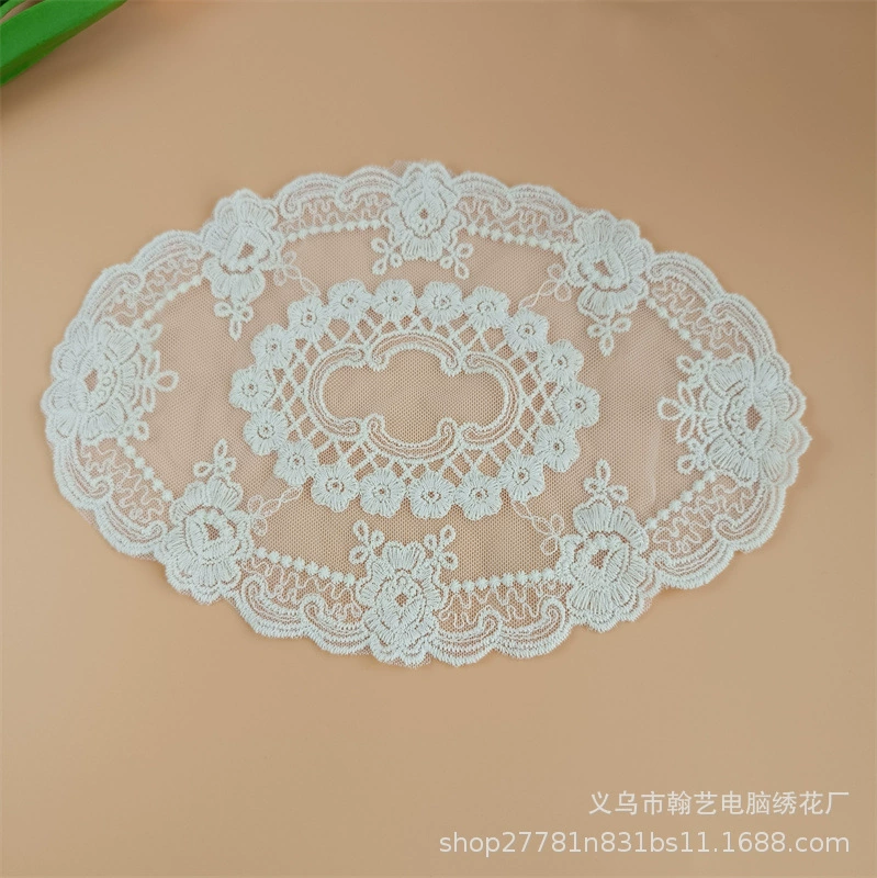 European style embroidery lace coasters placemat decoration tablecloth ins retro style photography props manufacturer