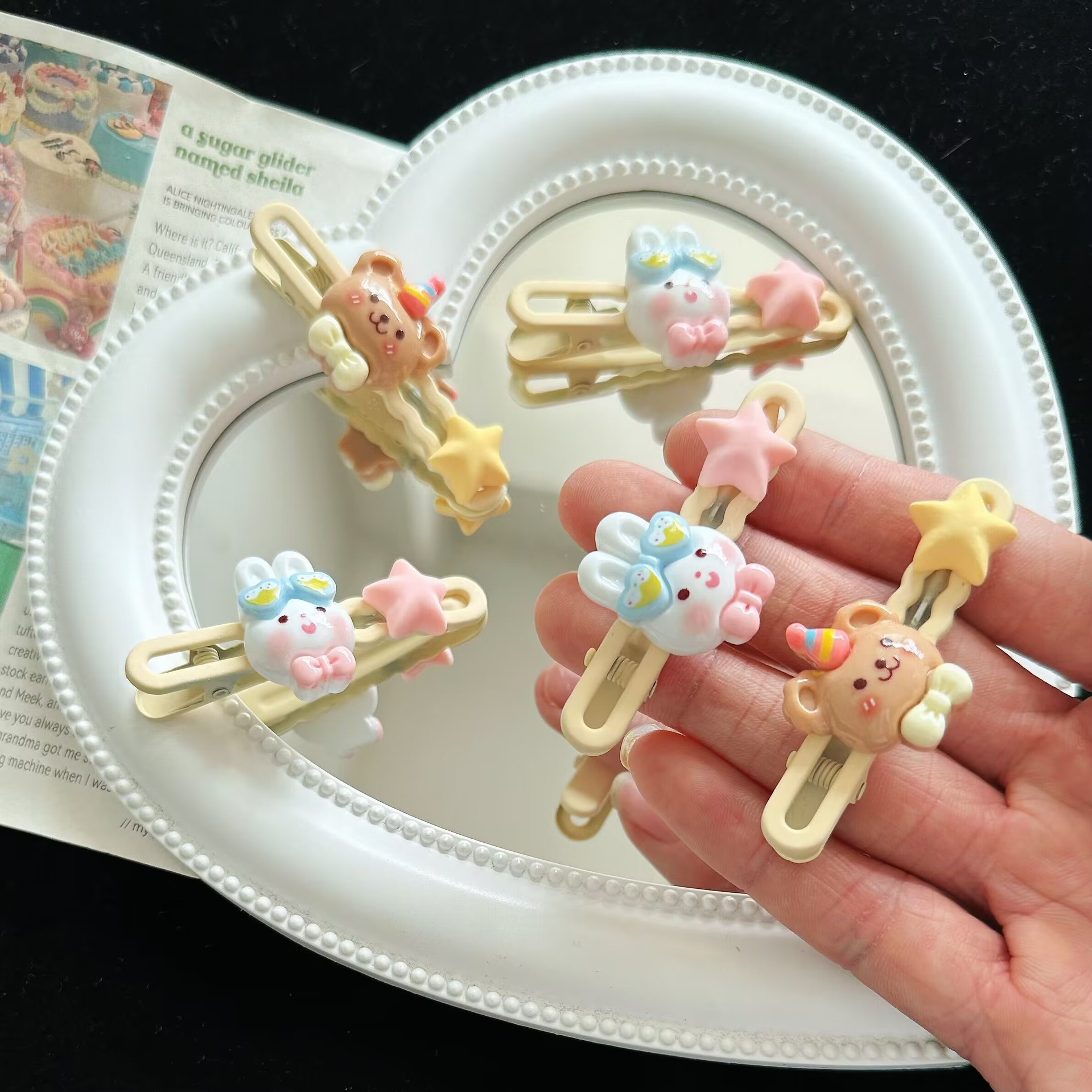 "만화 10 ""혼합 머리""."