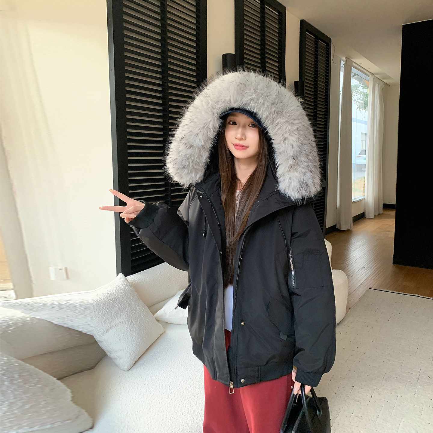 Herramientas para superar el invierno femenino de 2025 nuevo estilo coreano suelto engrosado calentamiento corto pareja de algodón chaqueta casual image 4