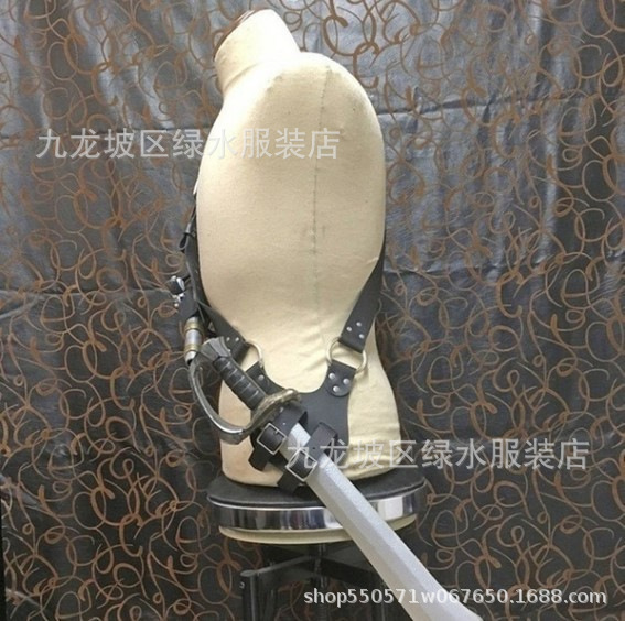 수제 스팀 펑크 PU 가죽 스트랩 레트로 코스프레 레트로 검 검 검 총 홀스터 헤어 건 홀스터