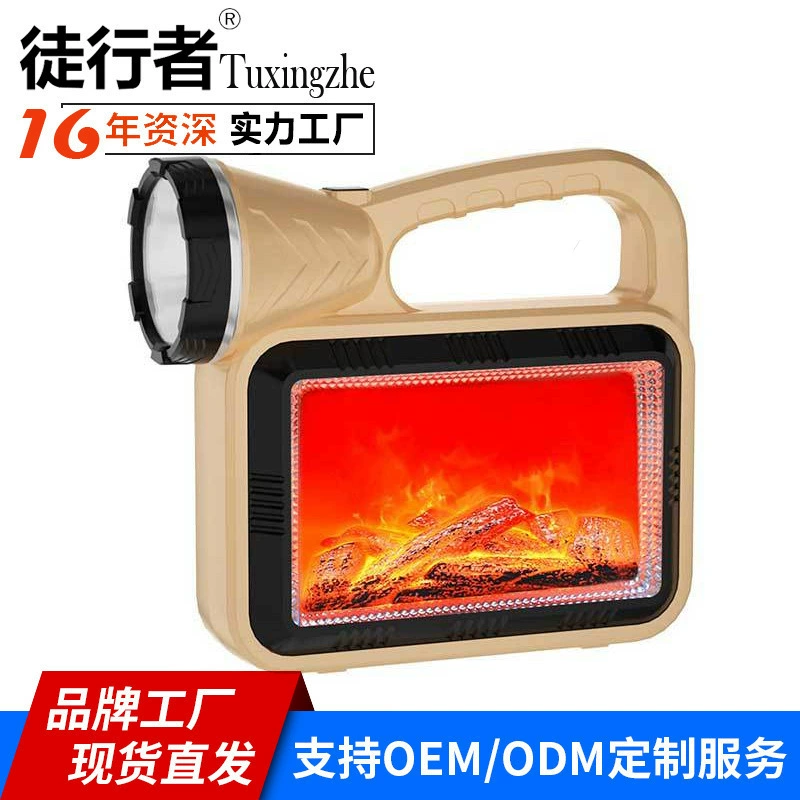 Трансграничный Новый портативный светильник Многофункциональный водонепроницаемый перезаряжаемый наружный прожектор кемпинговый фонарик