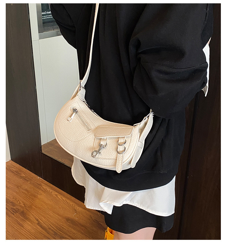 Underarm trendy and fashionable dumpling bag for women, simple and versatile Korean style single-shoulder bag, 2025 new niche design crossbody bag full figure