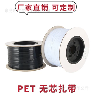 订制PET无芯扎带 捆扎数据线耳机线 电线电缆捆绑线 全塑无芯扎带