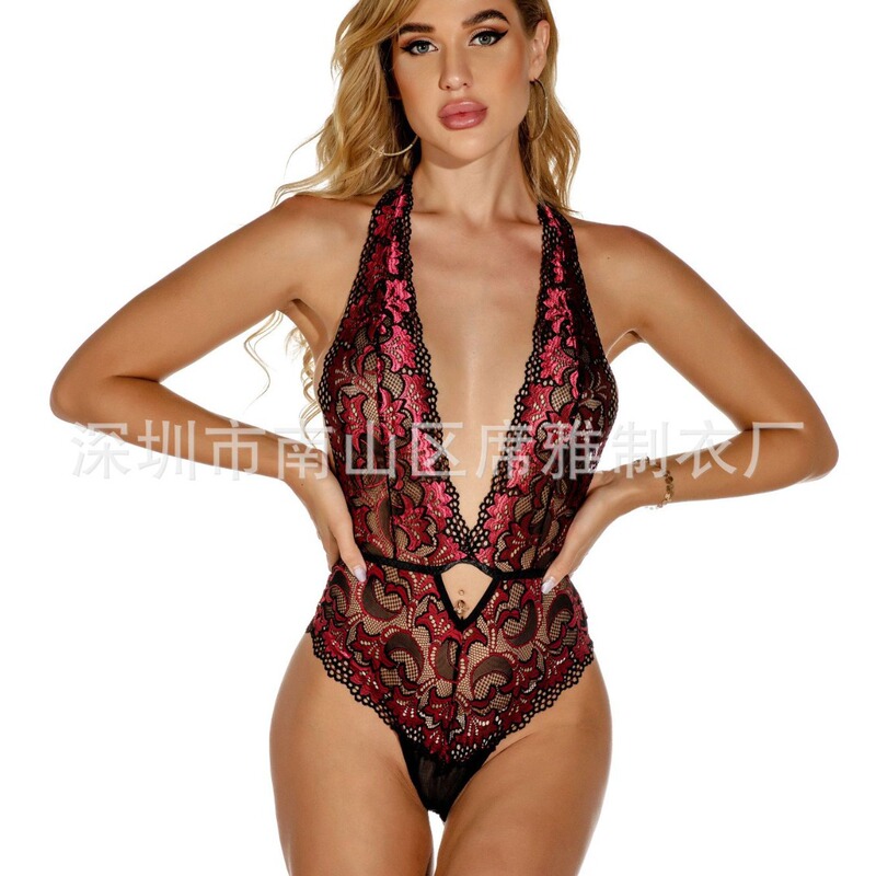 Teddy Cross-border Factory Europe and America Amazon/ebay Foreign Trade Sexy Underwear Supply Jumpsuit Female Adult Large Size