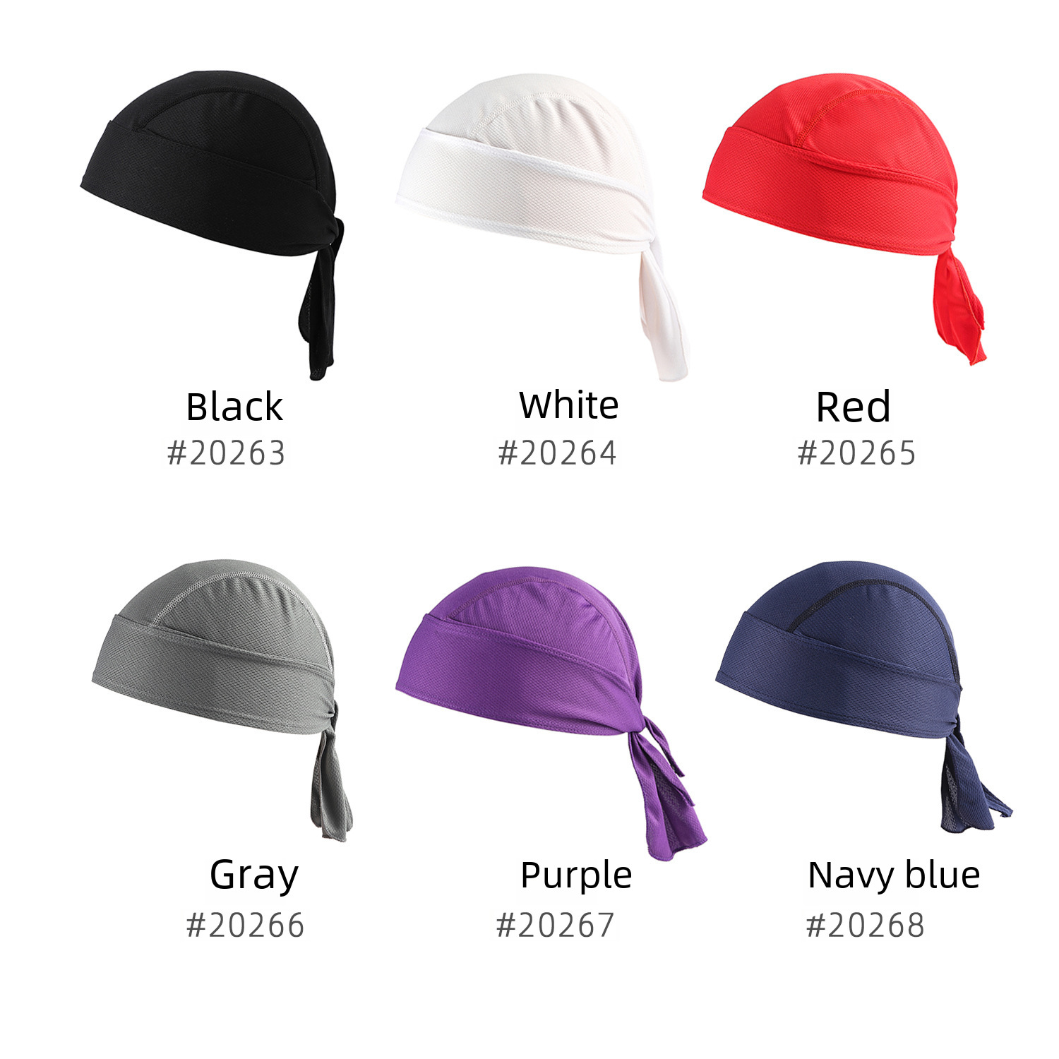 戶外騎行頭巾透氣網眼布長尾帽速干嘻哈運動頭巾包頭帽歐美海盜帽