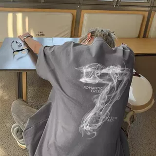 重磅潮牌数字半袖印花美式夏季纯棉宽松复古痞帅情侣炸街上衣短袖
