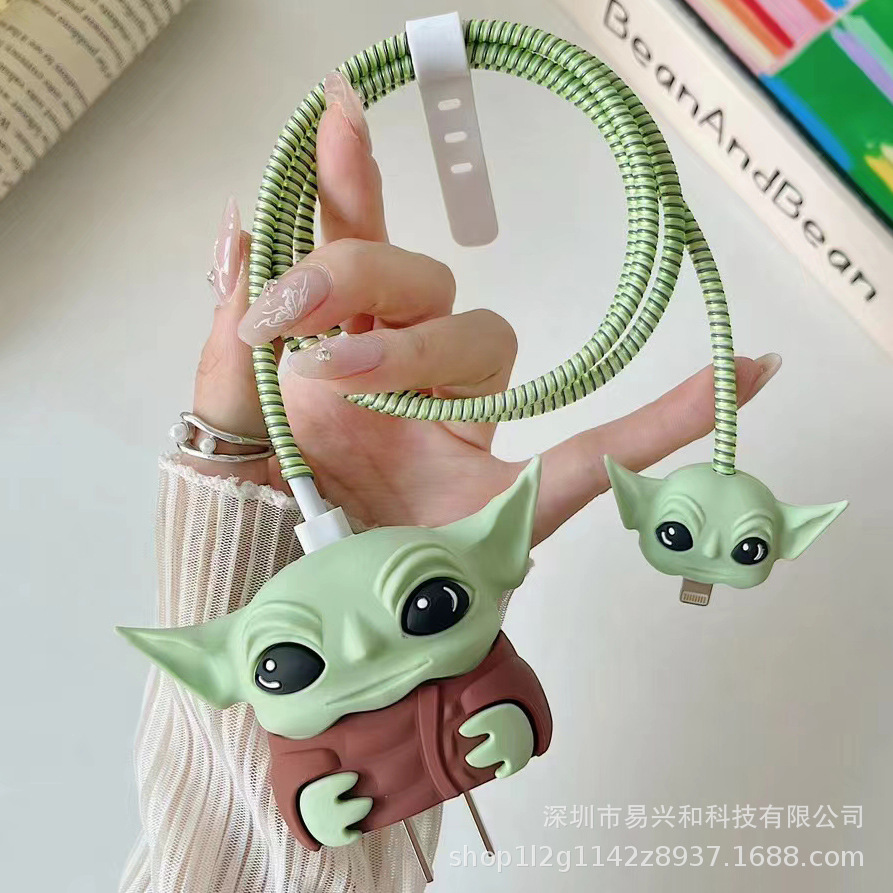 Aplicable Apple 18W / 20W cargador de cabeza de cubierta cargador de cubierta de cable de datos cubierta de 4 piezas al por mayor