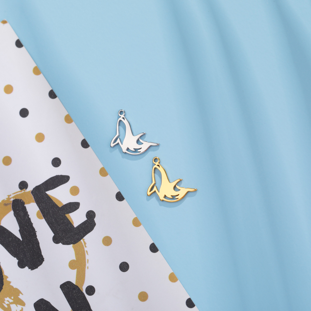 1g Weight Pendant Jewelry Making Type DIY Jewelry Accessories Classification 1 Piece Quantity 304 Stainless Steel Material Spider, Fish, Whale Pattern All Seasons Season Plating Design Simple Style Style 1 Piece 304 Stainless Steel Spider Fish Whale Pendant 24