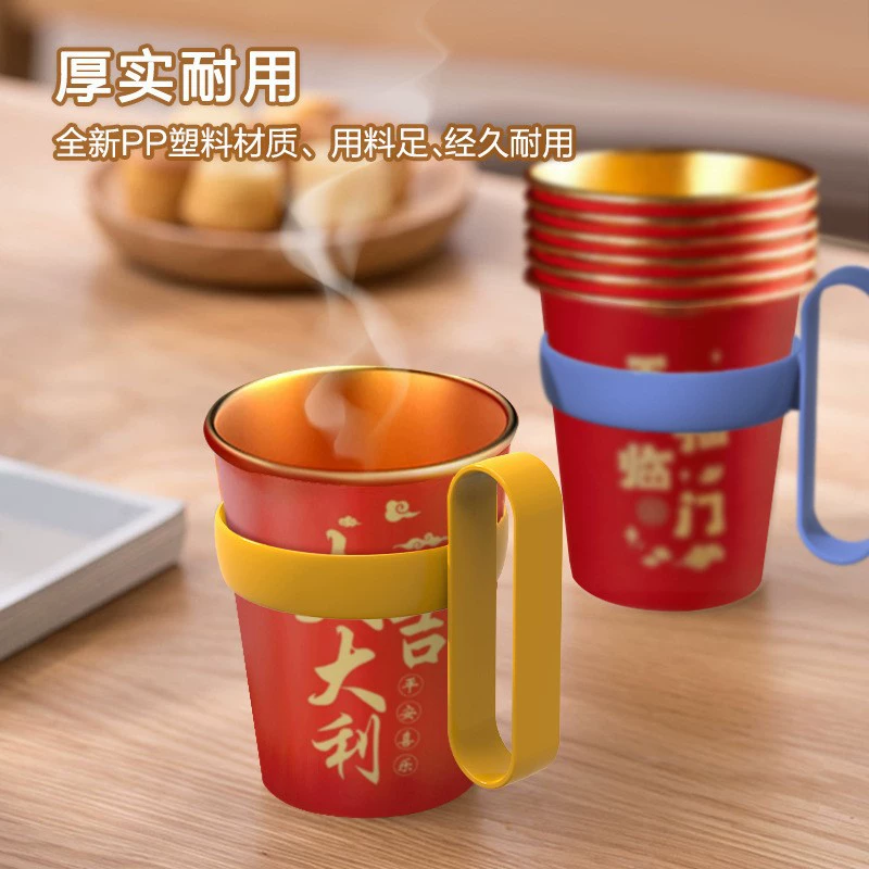 Бытовая портативная подставка для чашек для защиты от ожогов и утолщения гофрированный материал чайная церемония теплоизоляция и защита от горячего водоснабжения подставка для чашек оптом