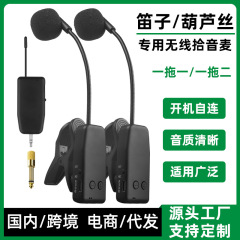 跨境乐器专用无线麦克风拾音器葫芦丝笛子箫巴乌演出话筒无线演出