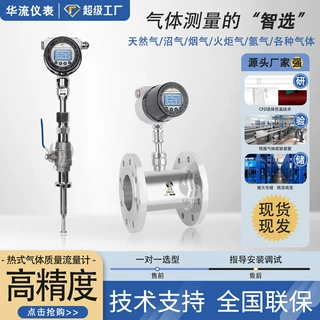 热式气体质量流量计压缩空气天然气氢气氧气管道插入式大流量
