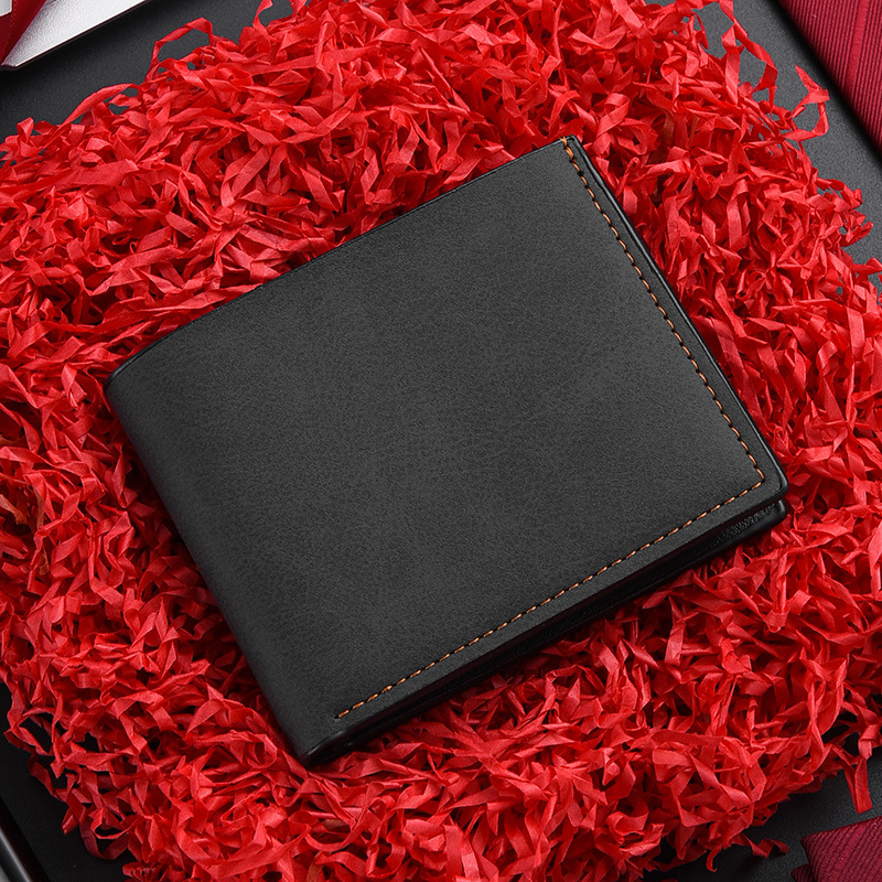 Factory Direct Sale Frosted Leather Ultra-Thin Wallet 80% off Retro Simple Large Capacity Wallet Foreign Trade Men's Wallet Wholesale