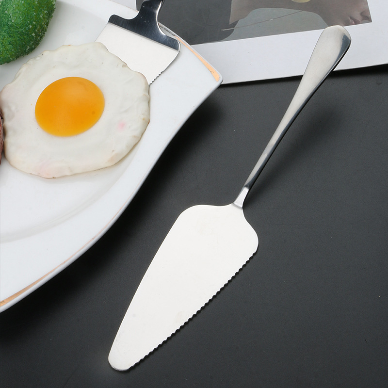 Creative Stainless Steel 410 Thickened Mirror Polished Cake Shovel Pizza Shovel Household Cream Blade Baking Tool