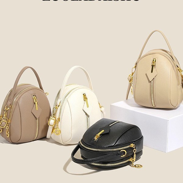 外贸女包新款软皮手机包韩版简约时尚单肩包斜挎包百搭贝壳小圆包