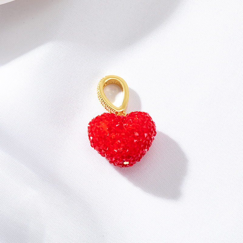 Simple Style Heart Shape Copper Plating 14k Gold Plated Jewelry Accessories display picture 2