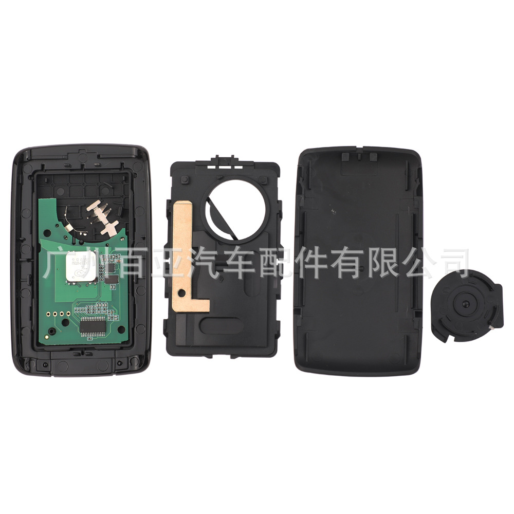 Suitable for 4-key Renault smart remote control car key 434mhz-4A chip silver black back flat
