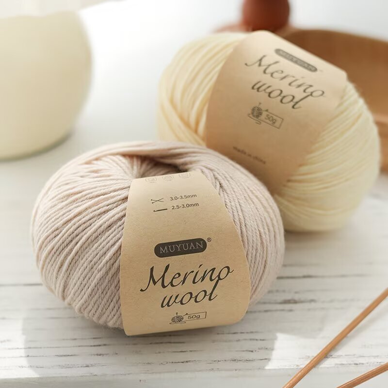Cross-Border Merino Wool 212 Wool Yarn for Handmade DIY Knitting, Medium-Thick Yarn for Scarves, Yarn Balls for Coats and Sweaters Cross-Border Merino Wool 212 Wool Yarn for Handmade DIY Knitting, Medium-Thick Yarn for Scarves, Yarn Balls for Coats and Sweaters