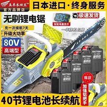 进口40节充电式电链锯大功率多功能手提式锂电锯家用伐木电锯