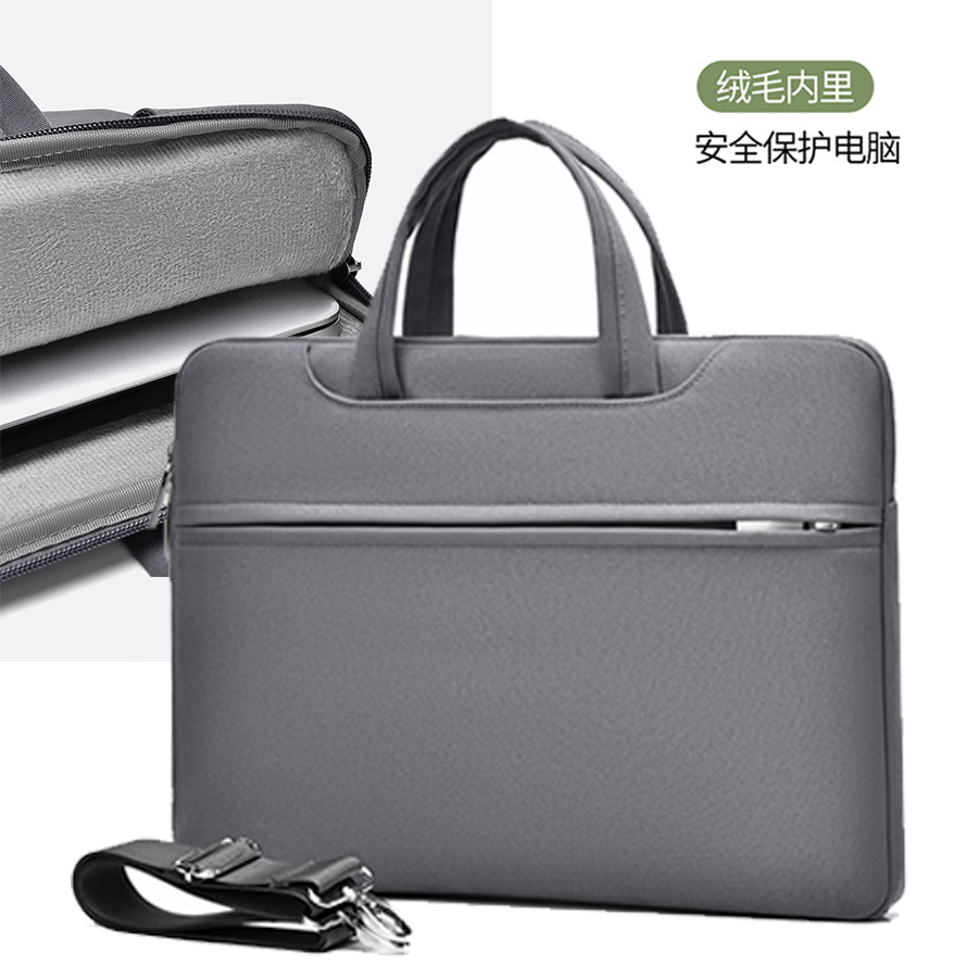 New laptop bag, simple and stylish briefcase, lightweight business meeting bag, crossbody bag.