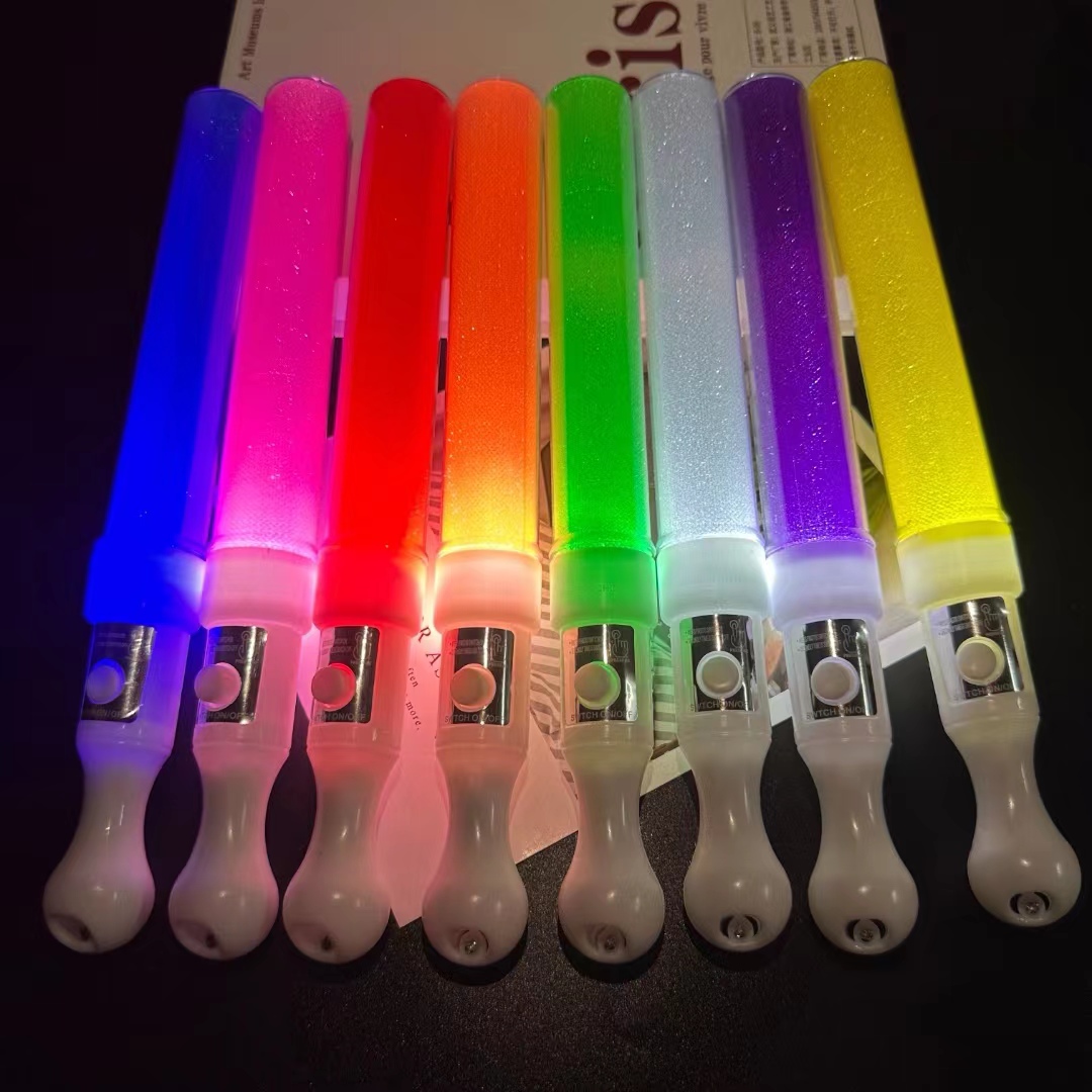 Martillo de arena luminoso props sonoros varilla fluorescente mano luminosa atmósfera reunión anual de palos de apoyo bar fiesta KTV