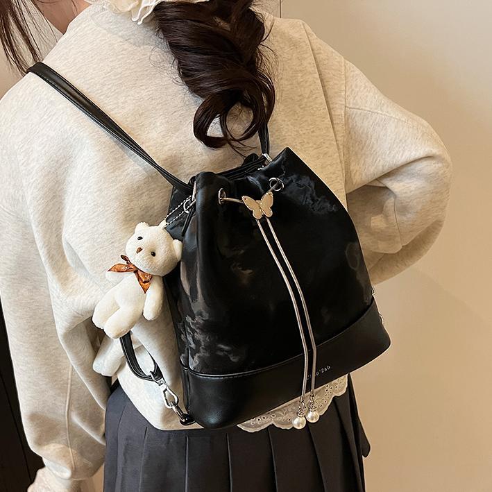 Mochila multiusos de moda para mujer 2025 nuevo estilo casual moda bandolera estilo universitario todo fósforo alta sensación bandolera