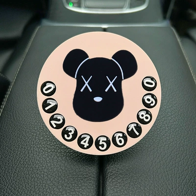 Nömrəli dayanma kartı — Cartoon Temporary Parking Sign Creative - cute-cartoon-049-parking-sign
