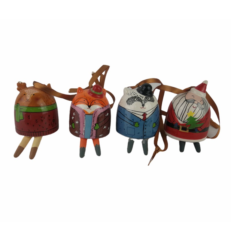 Santa Claus campana de viento cerámica campana de viento japonesa colgante campana colgante campana colgante campana muñeco de nieve campana