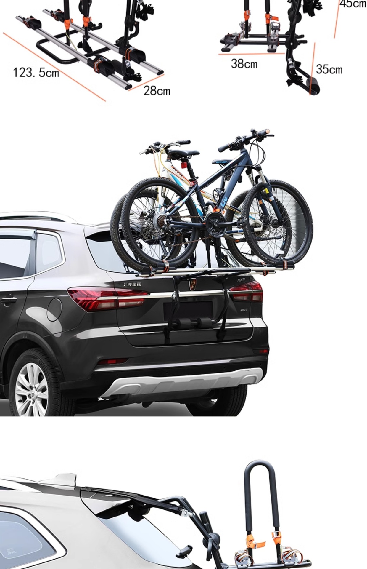 Taiwan car bicycle rack rear hanging rack trunk suspension SUV hatchback sedan wholesale