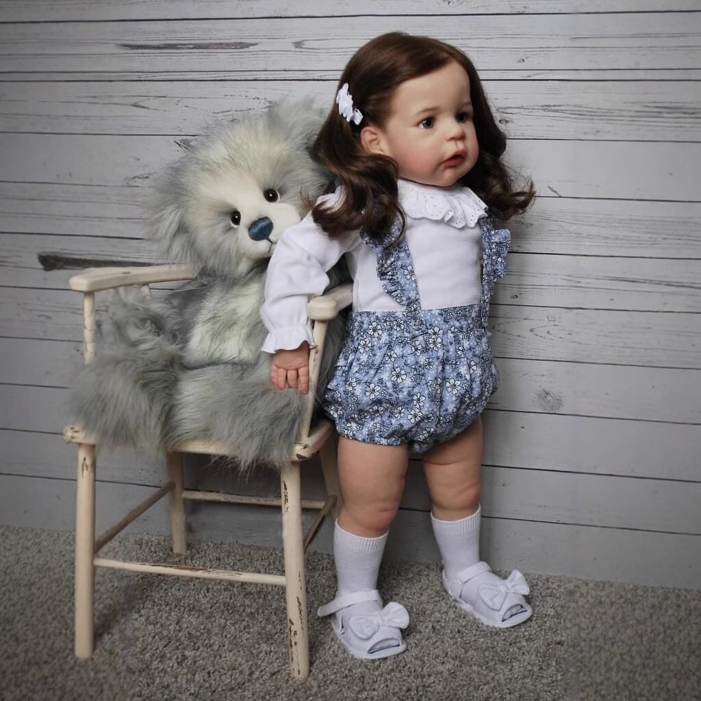 Muñeca realista reborn de 60 cm TODDLER Sandie, pintada a mano con exquisita artesanía, enviada desde almacén en el extranjero.