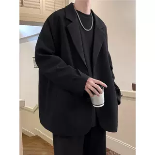 英伦雅痞男装dk休闲西装外套男春秋季痞帅高级感oversize西服上衣
