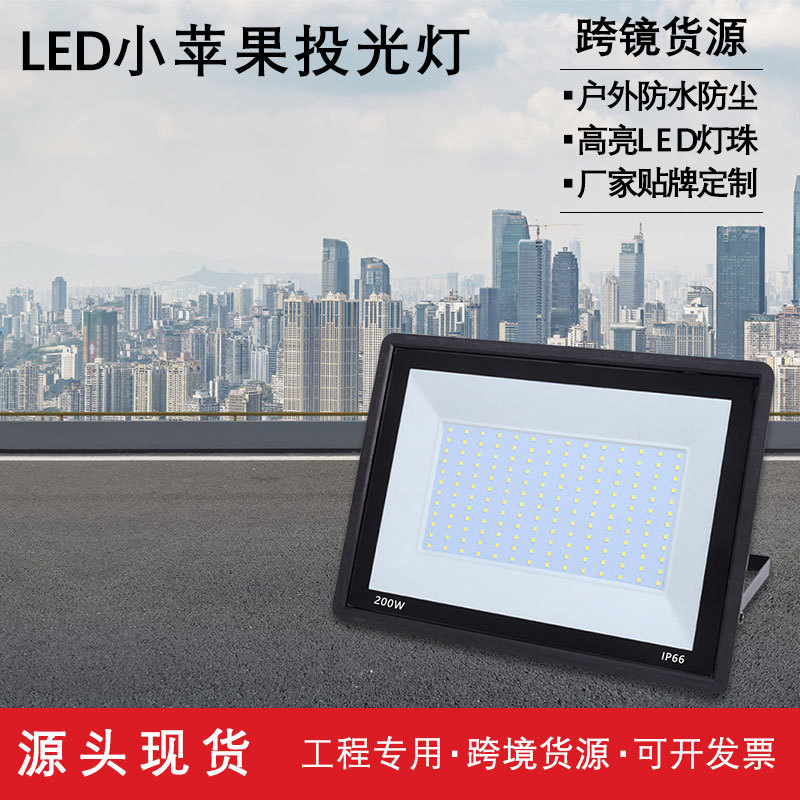 led投光灯小苹果户外灯具照明石墨烯室外庭院工程灯防水泛光射灯