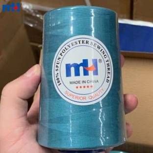 Mengheng MH, excedentes de comercio exterior, 50% de descuento, hilo de coser de poliéster de fibra corta 40S/2, 5000 yardas, personalizado