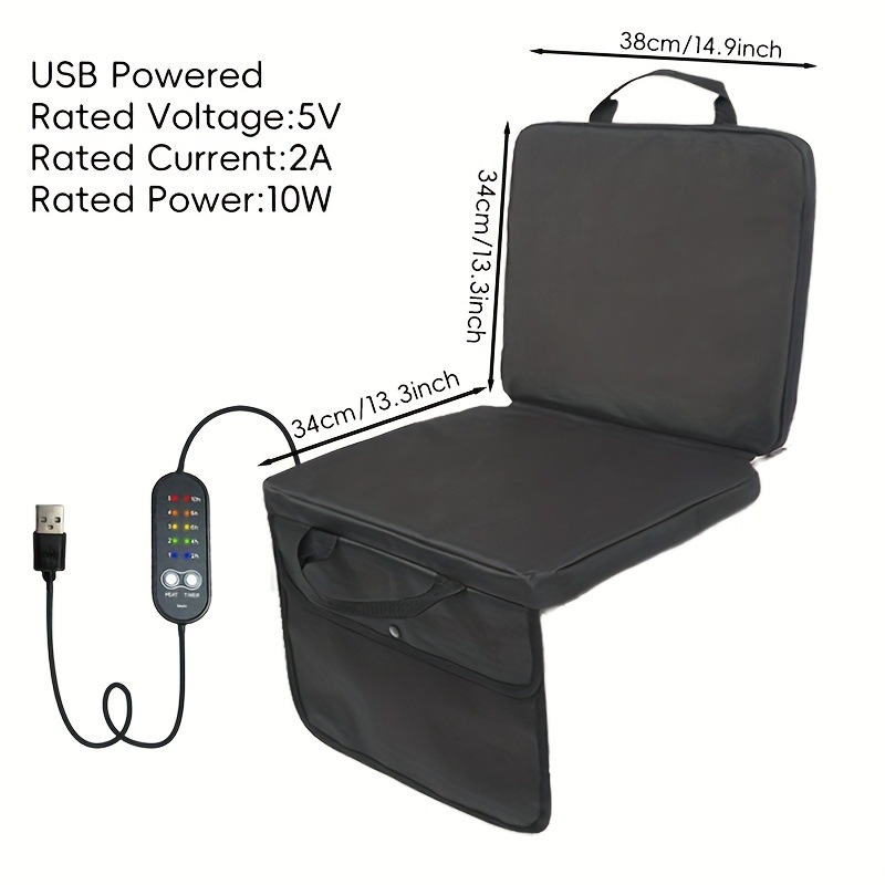 Cojín con calefacción USB para acampar