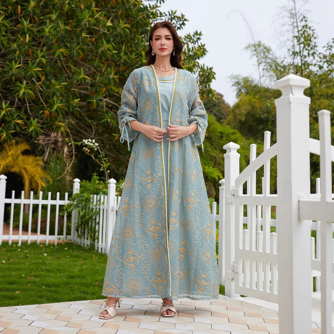 Популярный элегантный мусульманский костюм в стиле Ближнего Востока, саудовская абайя