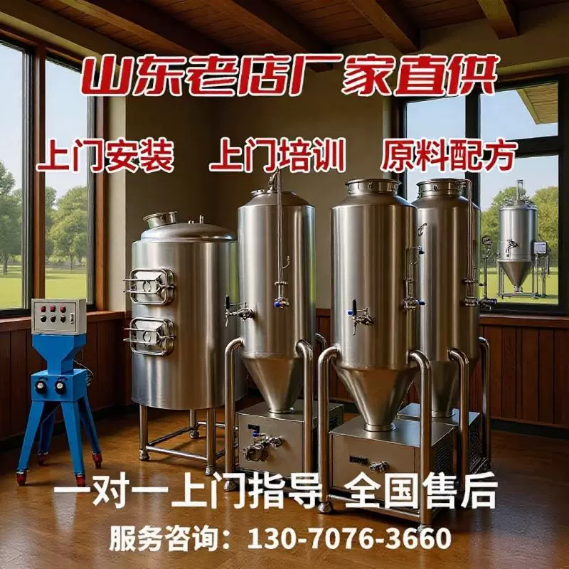 啤酒设备一体机啤酒酿造设备自酿啤酒机酿酒设备发酵罐糖化罐