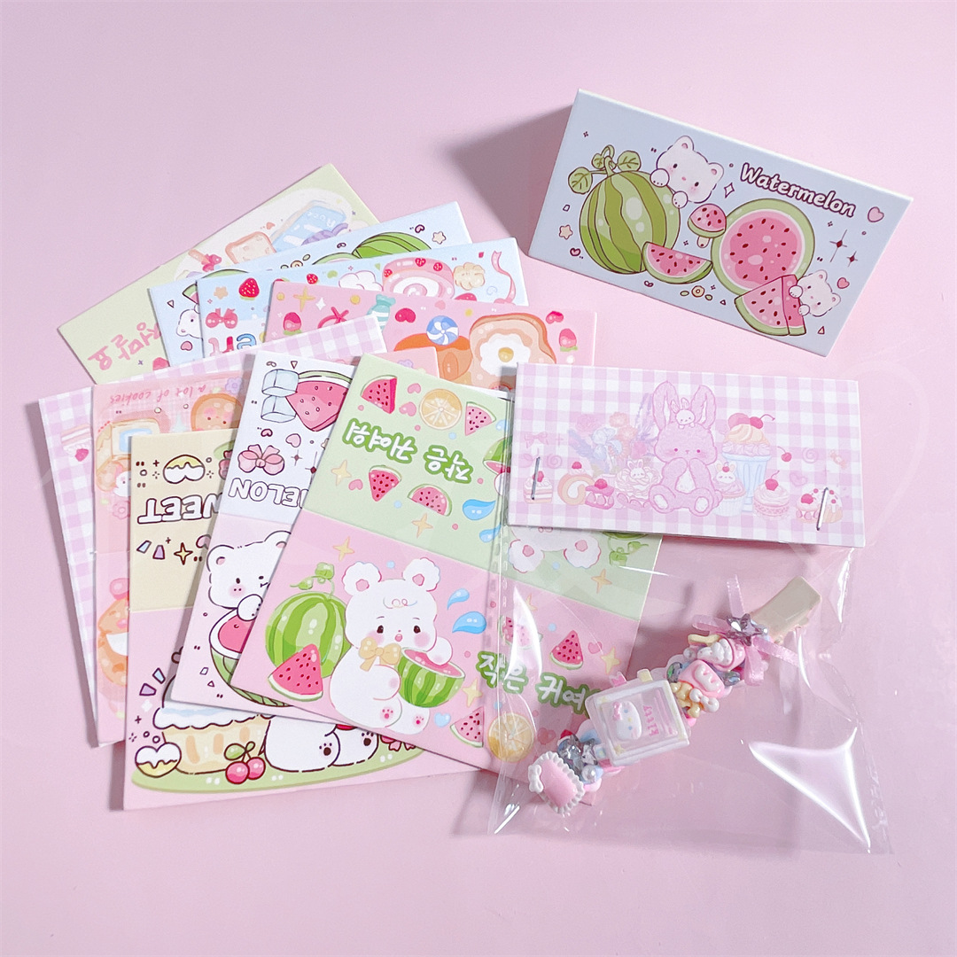 新品混款10CM可爱卡通猫咪动物卡头背卡卡纸饰品分装包装配件现货